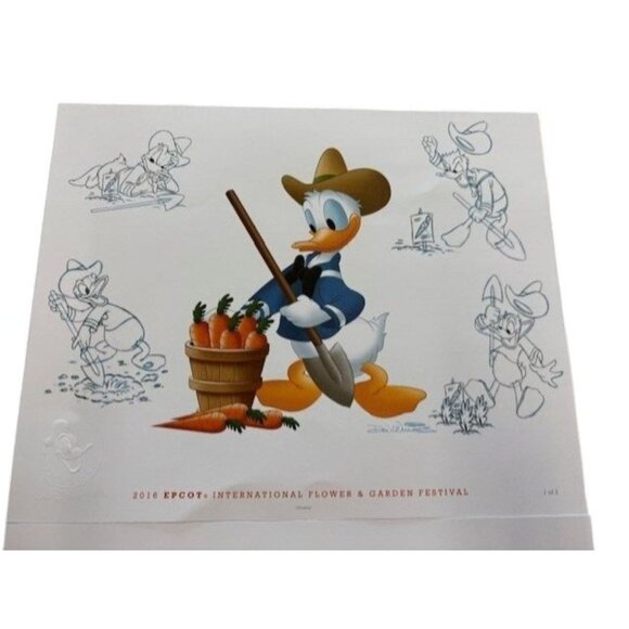 2016 Epcot International Flower & Garden Festival Disney Prints Featuring Mickey - Picture 3 of 4